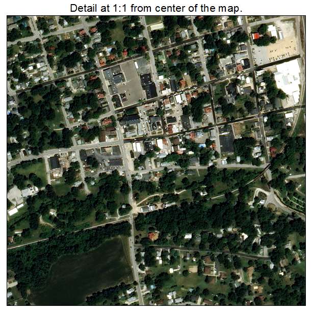 Ste Genevieve, Missouri aerial imagery detail