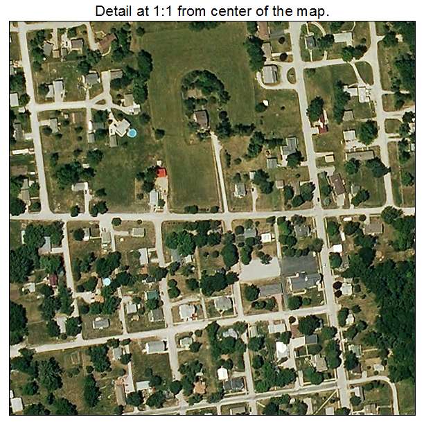 Stewartsville, Missouri aerial imagery detail