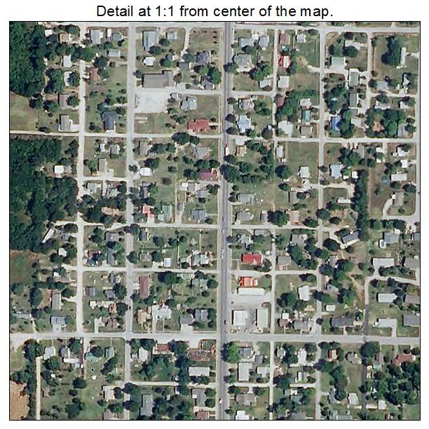 Stockton, Missouri aerial imagery detail