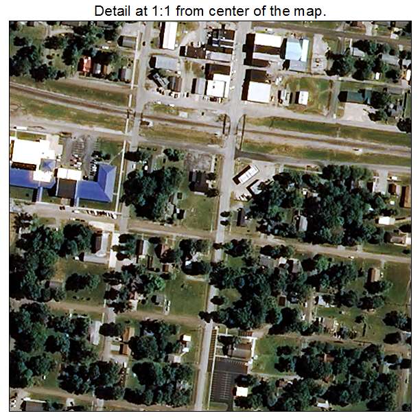 Sturgeon, Missouri aerial imagery detail