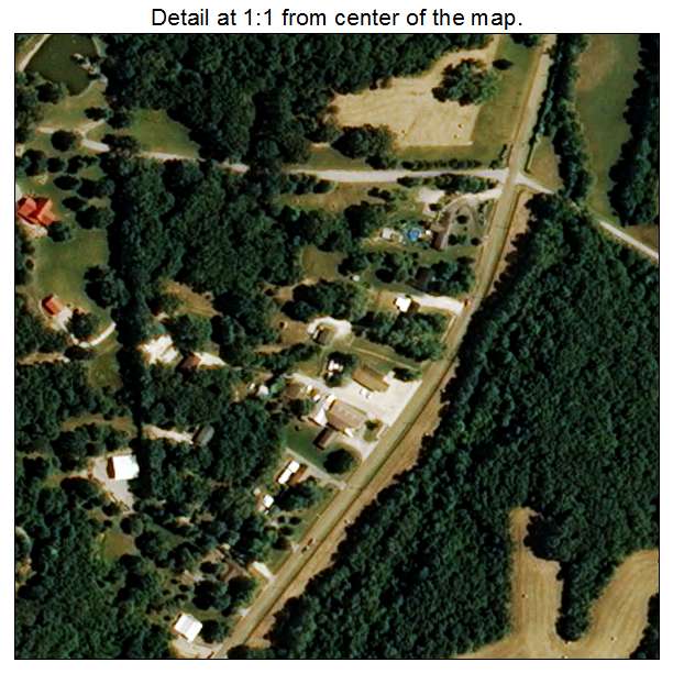 Tarrants, Missouri aerial imagery detail