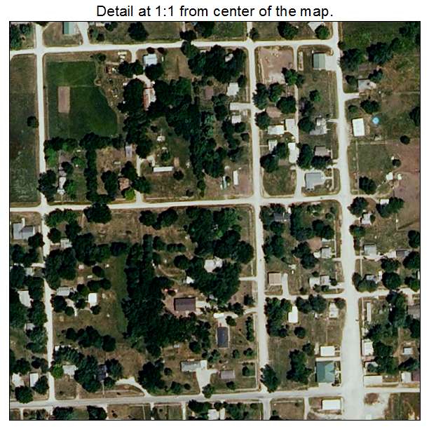 Tina, Missouri aerial imagery detail