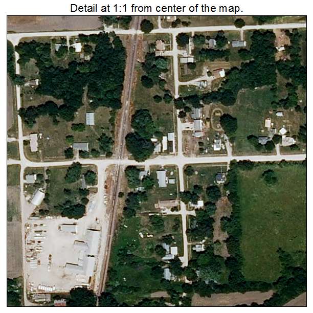 Tindall, Missouri aerial imagery detail