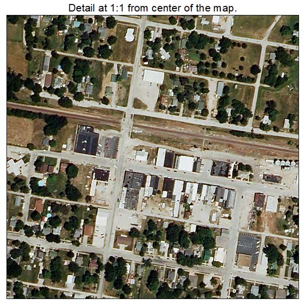 Tipton, Missouri aerial imagery detail
