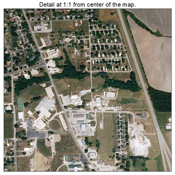 Trenton, Missouri aerial imagery detail