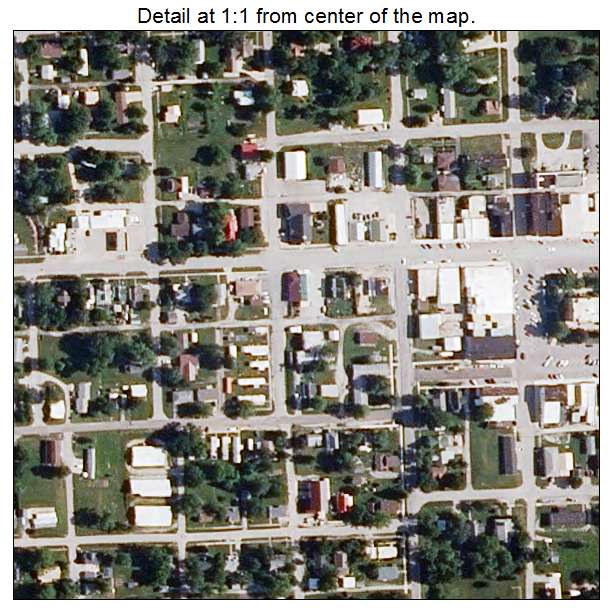 Unionville, Missouri aerial imagery detail