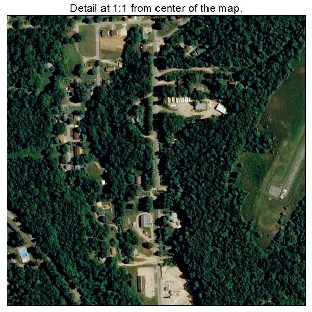 Van Buren, Missouri aerial imagery detail