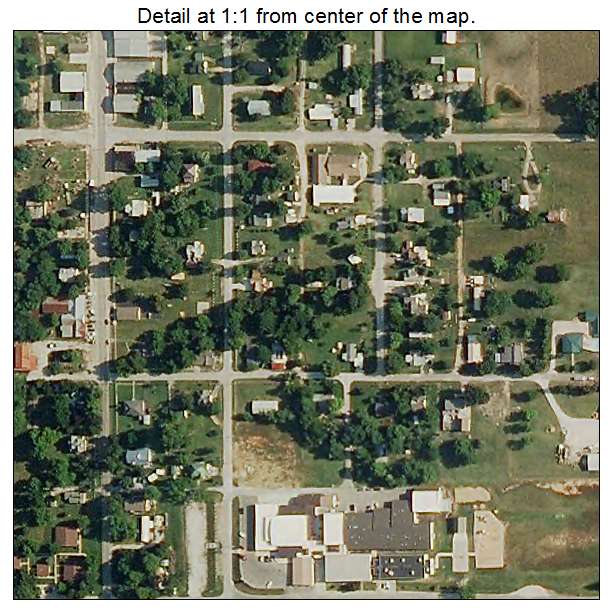 Verona, Missouri aerial imagery detail