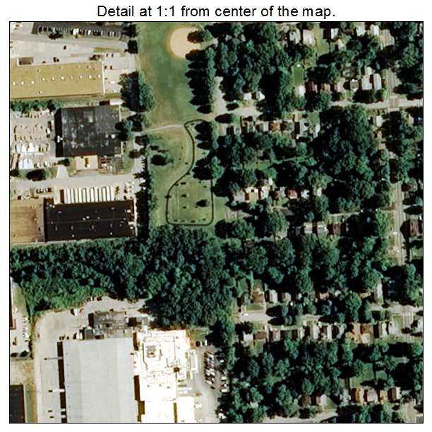 Vinita Park, Missouri aerial imagery detail