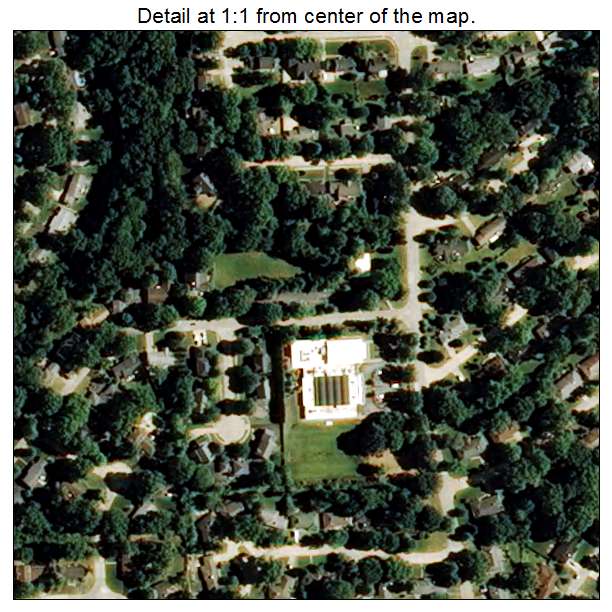 Warson Woods, Missouri aerial imagery detail