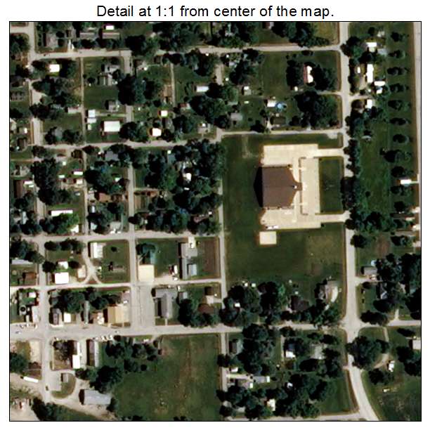 Wayland, Missouri aerial imagery detail