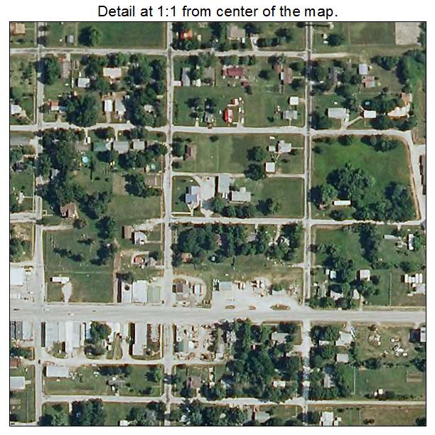 Weaubleau, Missouri aerial imagery detail