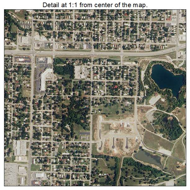 Webb City, Missouri aerial imagery detail