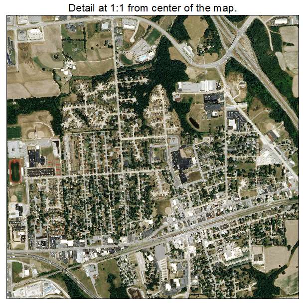 Wentzville, Missouri aerial imagery detail