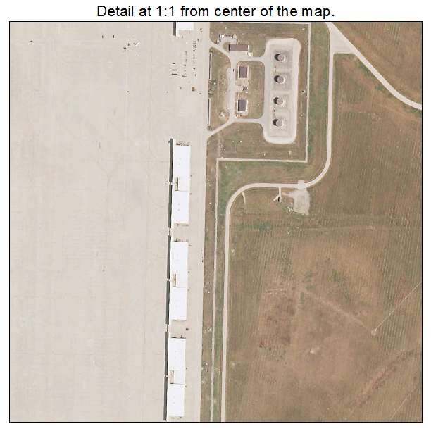 Whiteman AFB, Missouri aerial imagery detail