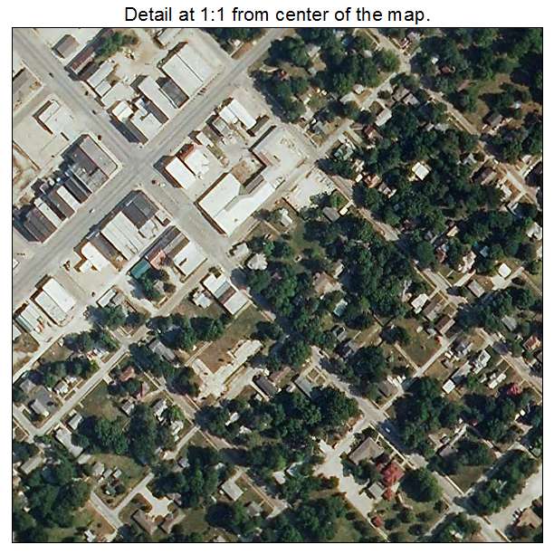 Windsor, Missouri aerial imagery detail