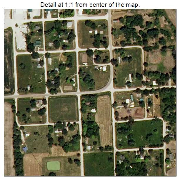 Worthington, Missouri aerial imagery detail