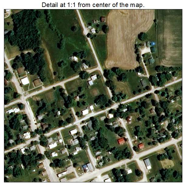 Wyaconda, Missouri aerial imagery detail
