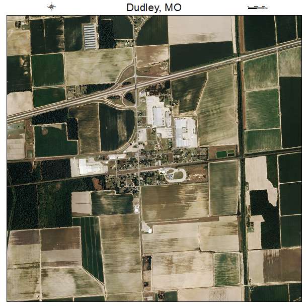 Dudley, MO air photo map