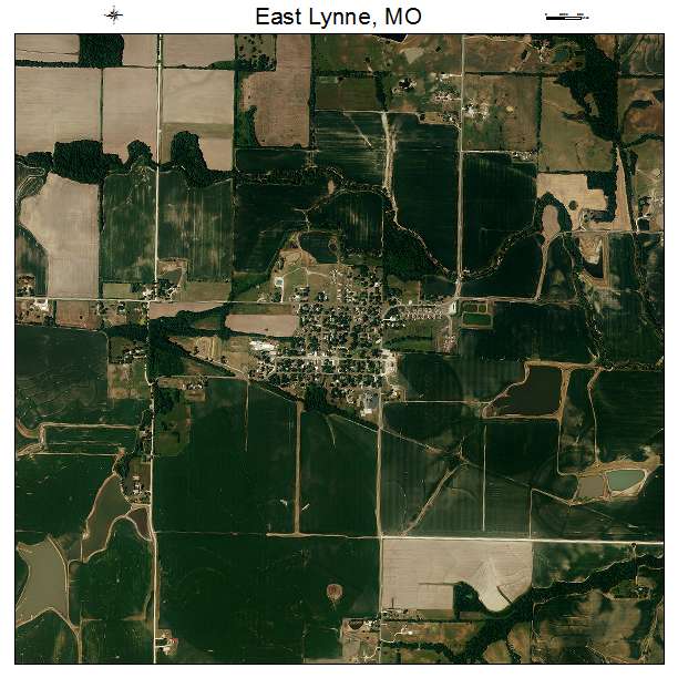 East Lynne, MO air photo map