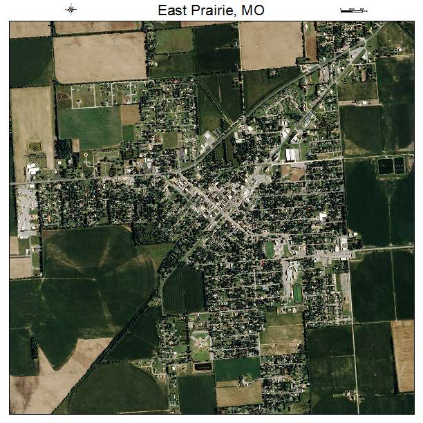 East Prairie, MO air photo map