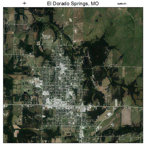 El Dorado Springs, MO air photo map