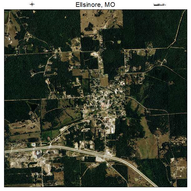 Ellsinore, MO air photo map