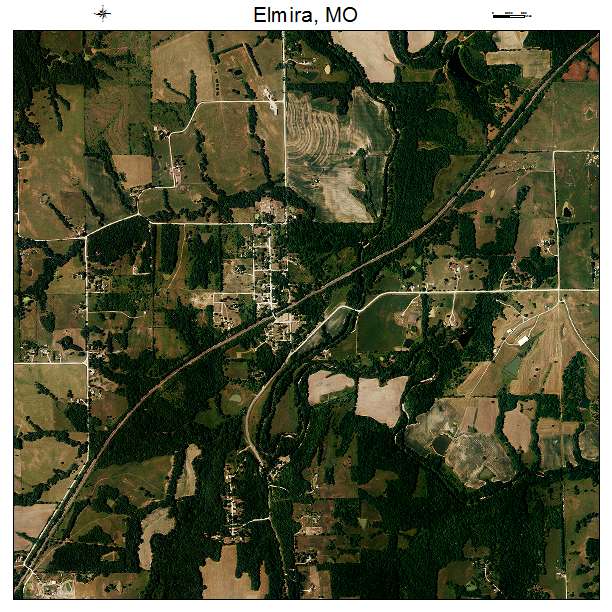 Elmira, MO air photo map