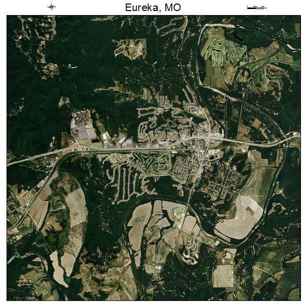 Eureka, MO air photo map