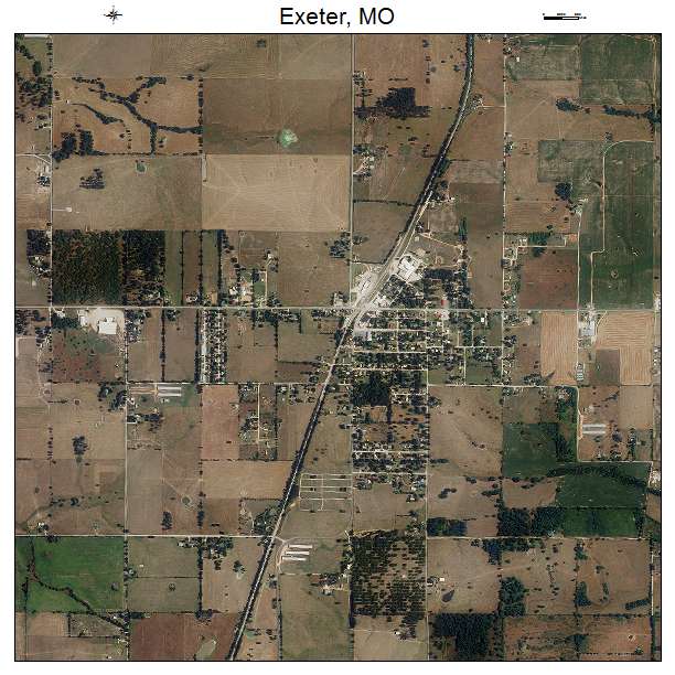 Exeter, MO air photo map