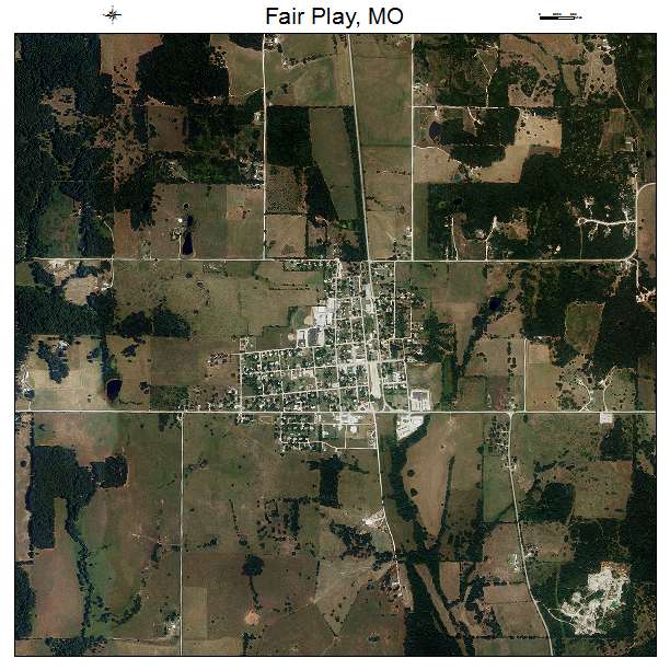 Fair Play, MO air photo map