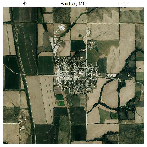 Fairfax, MO air photo map