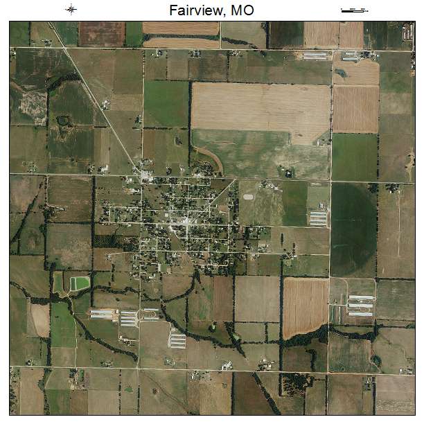 Fairview, MO air photo map