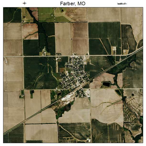 Farber, MO air photo map