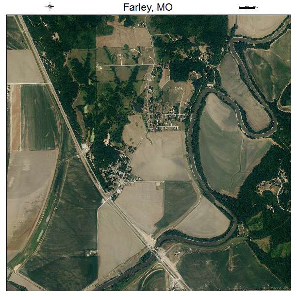 Farley, MO air photo map