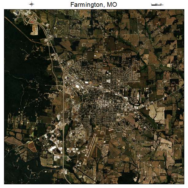 Farmington, MO air photo map