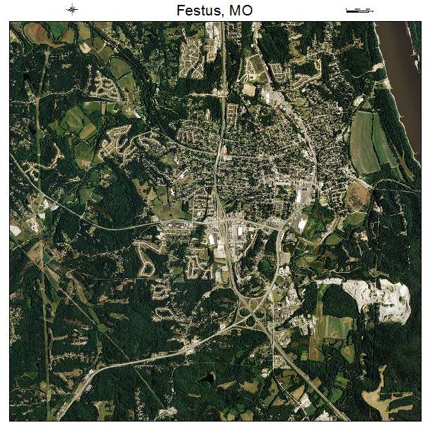 Festus, MO air photo map