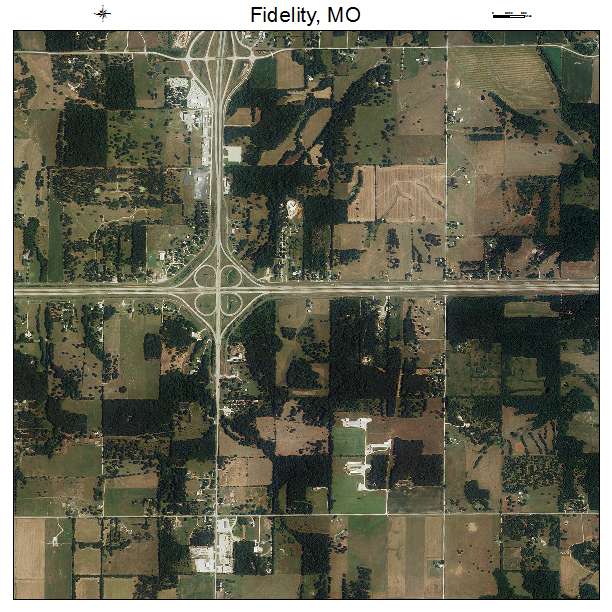 Fidelity, MO air photo map