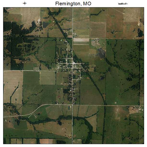 Flemington, MO air photo map