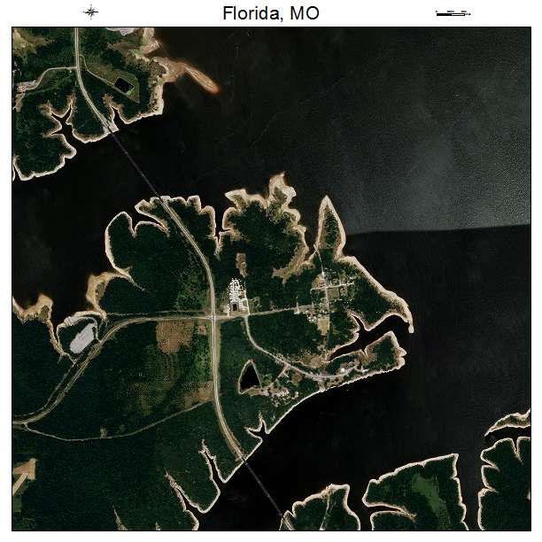 Florida, MO air photo map