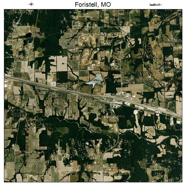 Foristell, MO air photo map