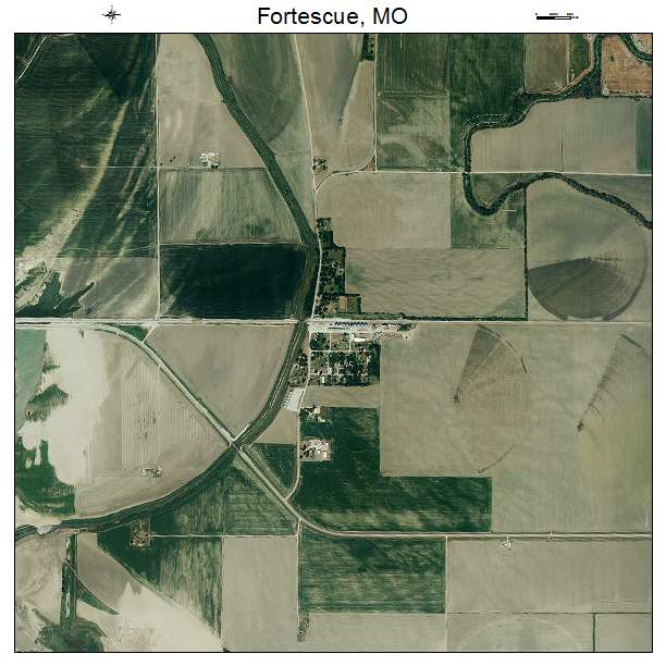 Fortescue, MO air photo map