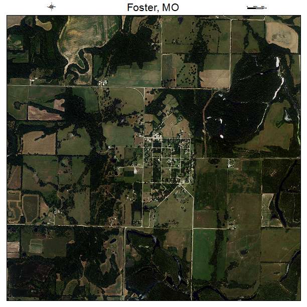 Foster, MO air photo map