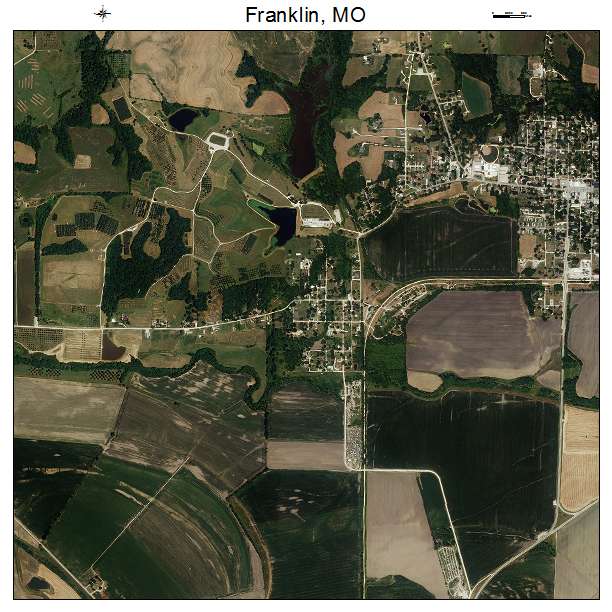 Franklin, MO air photo map
