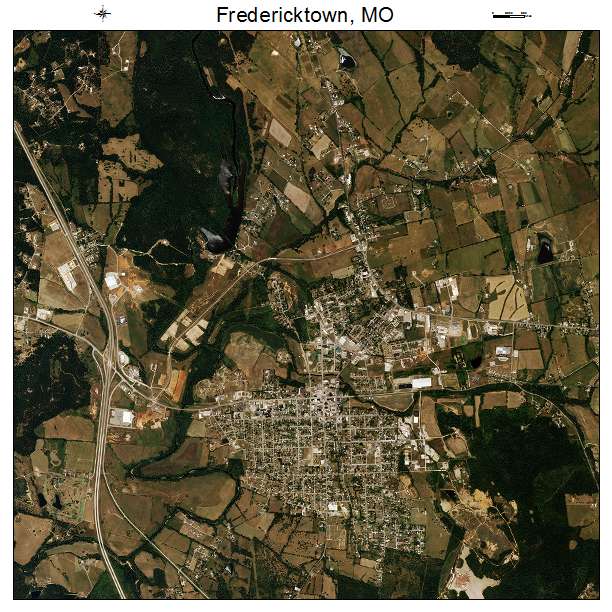 Fredericktown, MO air photo map