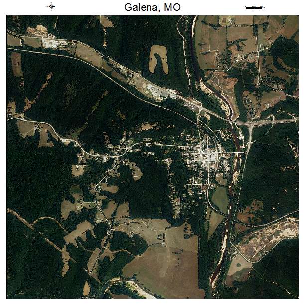 Galena, MO air photo map