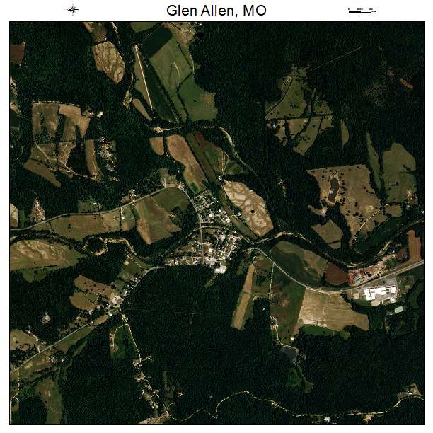 Glen Allen, MO air photo map