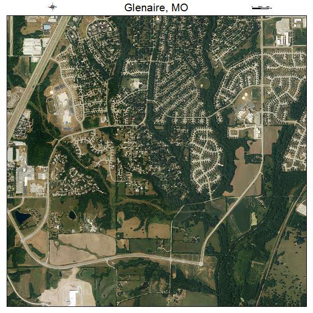 Glenaire, MO air photo map