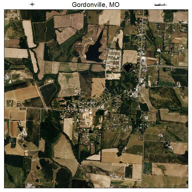 Gordonville, MO air photo map