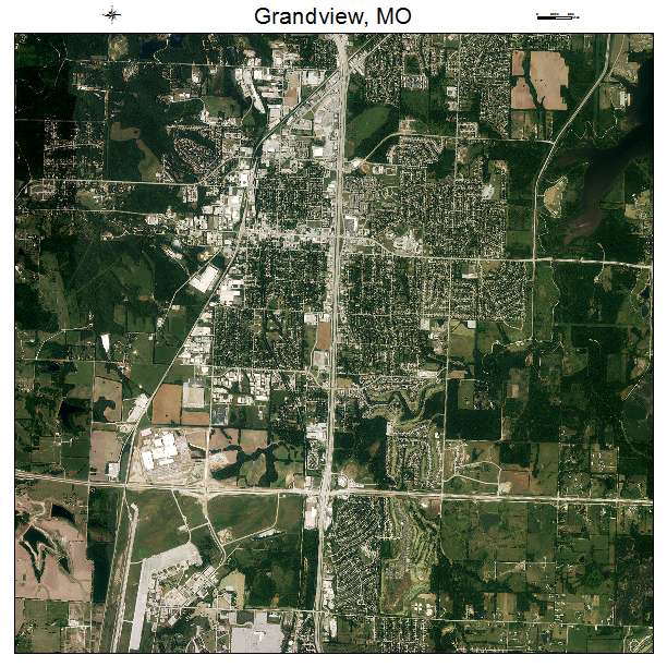 Grandview, MO air photo map